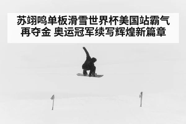 苏翊鸣单板滑雪世界杯美国站霸气再夺金 奥运冠军续写辉煌新篇章